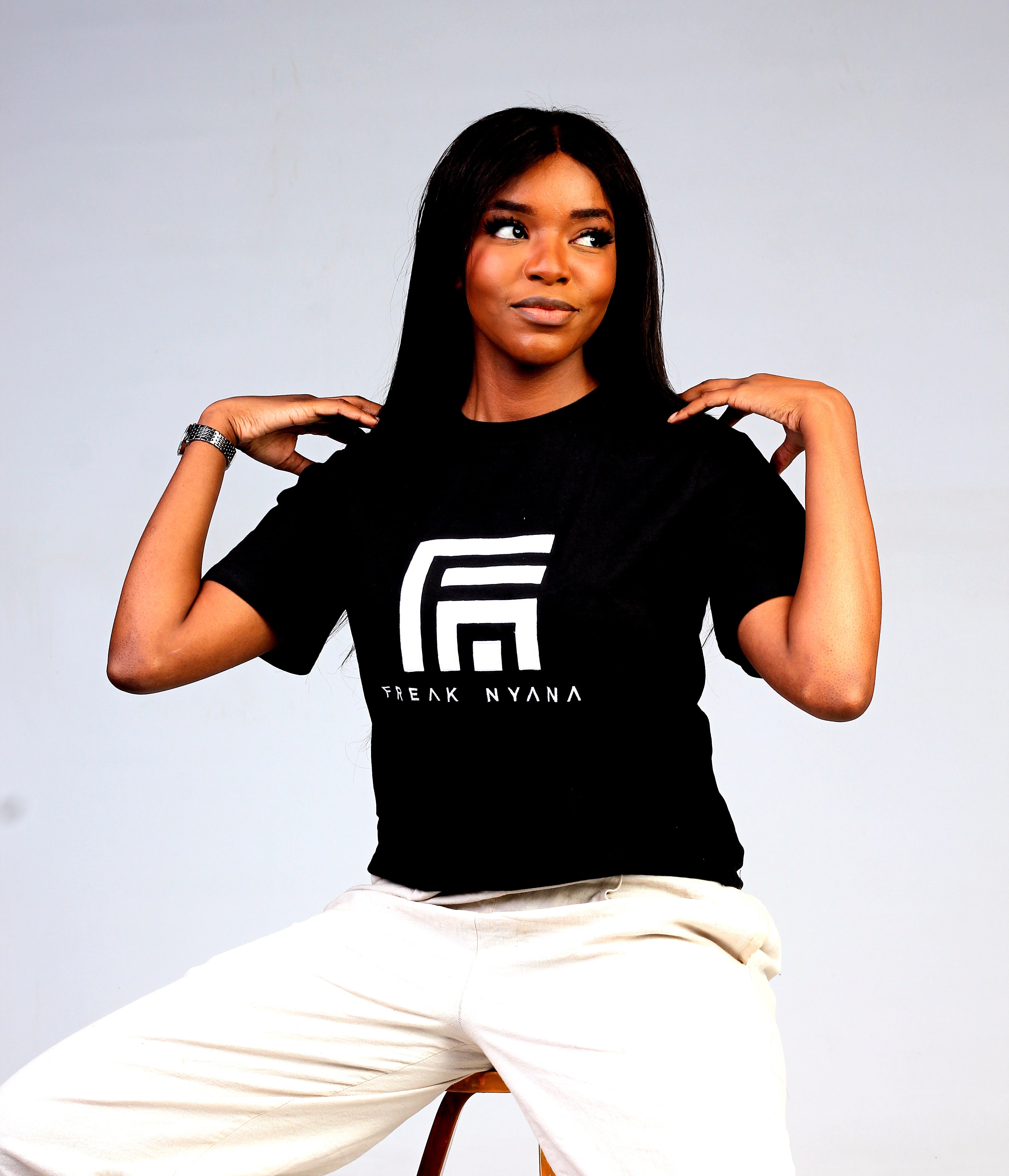 Ladies Applique Freak Nyana Tee