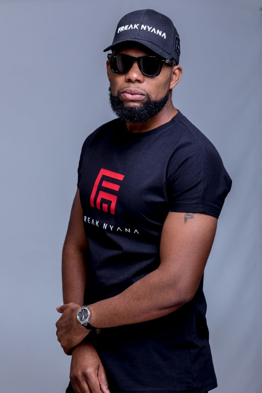 Mens Logo Tee with solar red Vynl