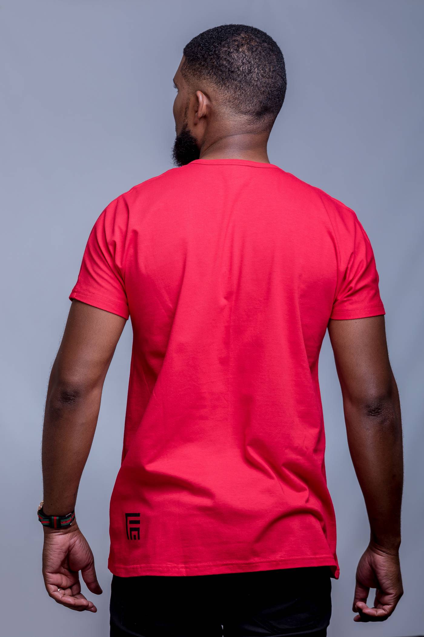 Mens Red Tee with Big Freak Print