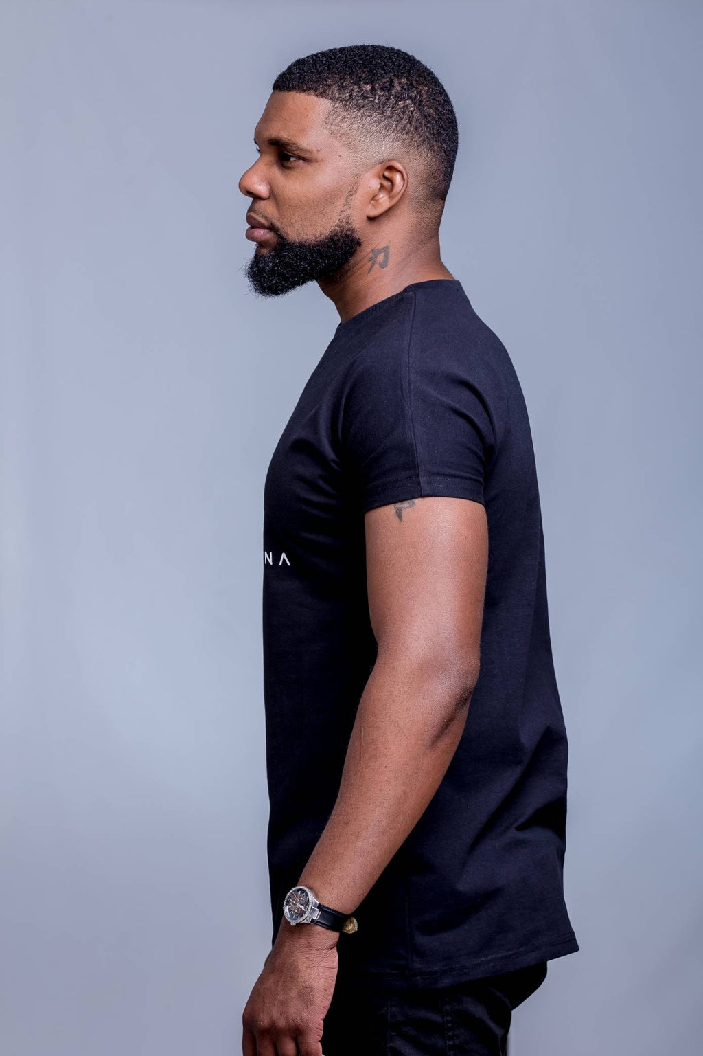 Mens Logo Tee with solar red Vynl