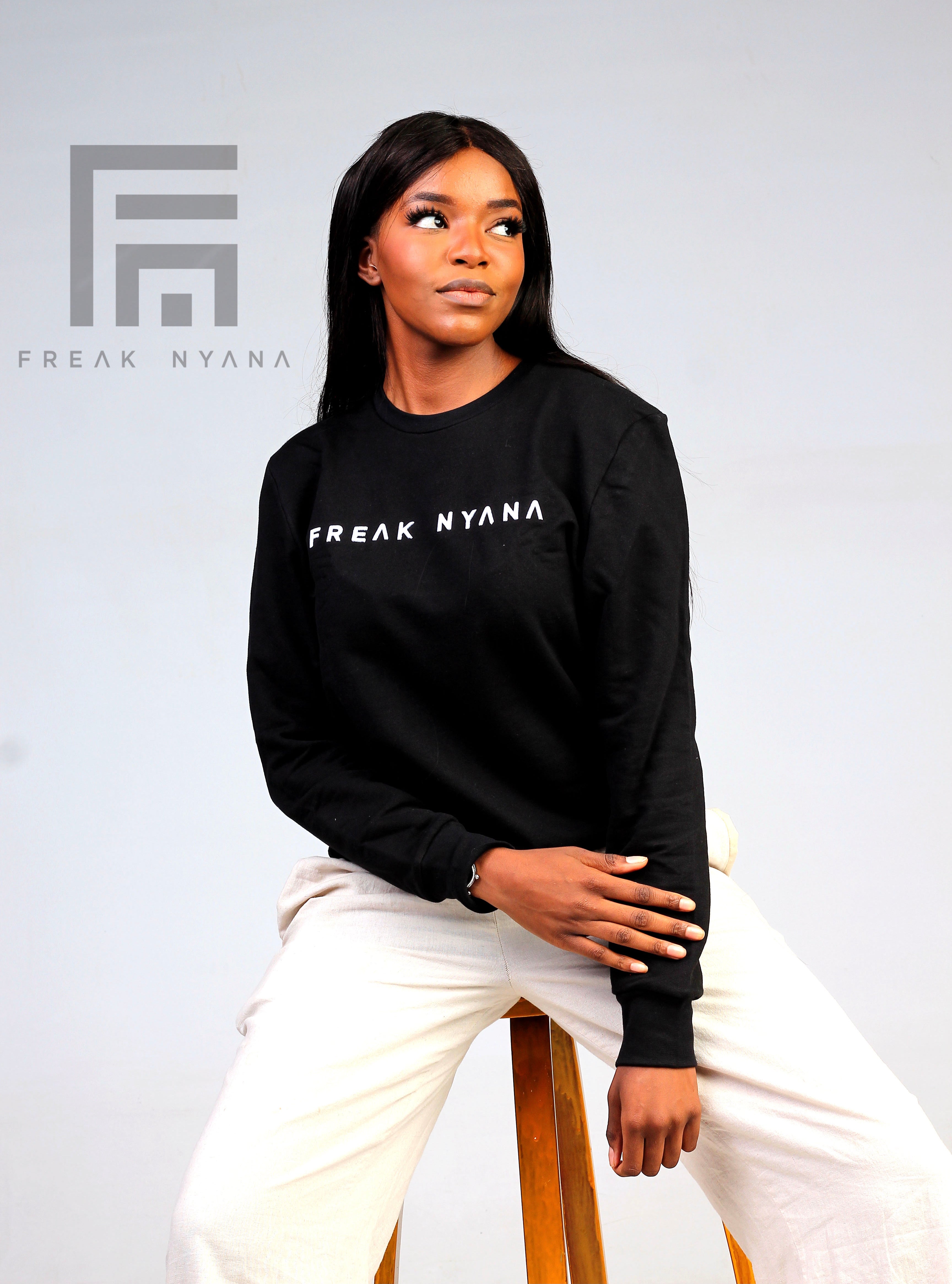 Ladies Black Freak Nyana Sweater